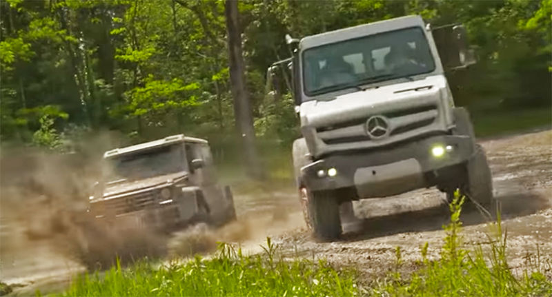 Битва титанов: Mercedes G500 4×4² против внедорожного грузовика Unimog