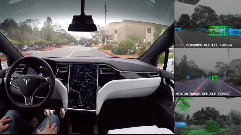 Как работает автопилот Tesla – видеодемонстрация 