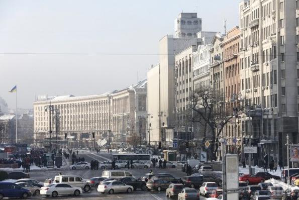 Центр Киева перекрыт из-за протестов и угроз терроризма