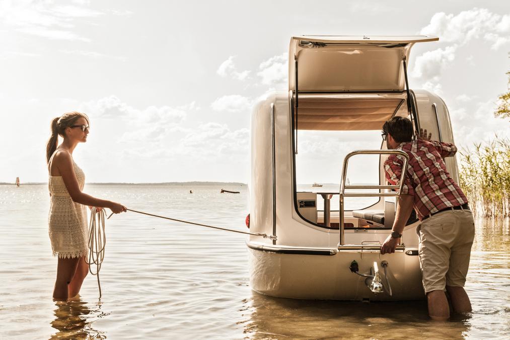 Schwimmcaravan от немецкого производителя Sealander