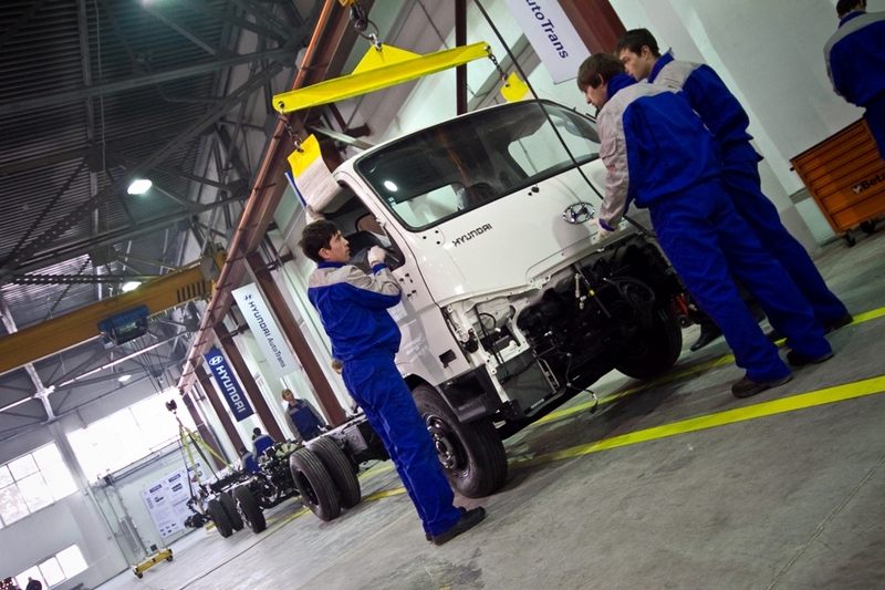 Cборка грузовиков Hyundai