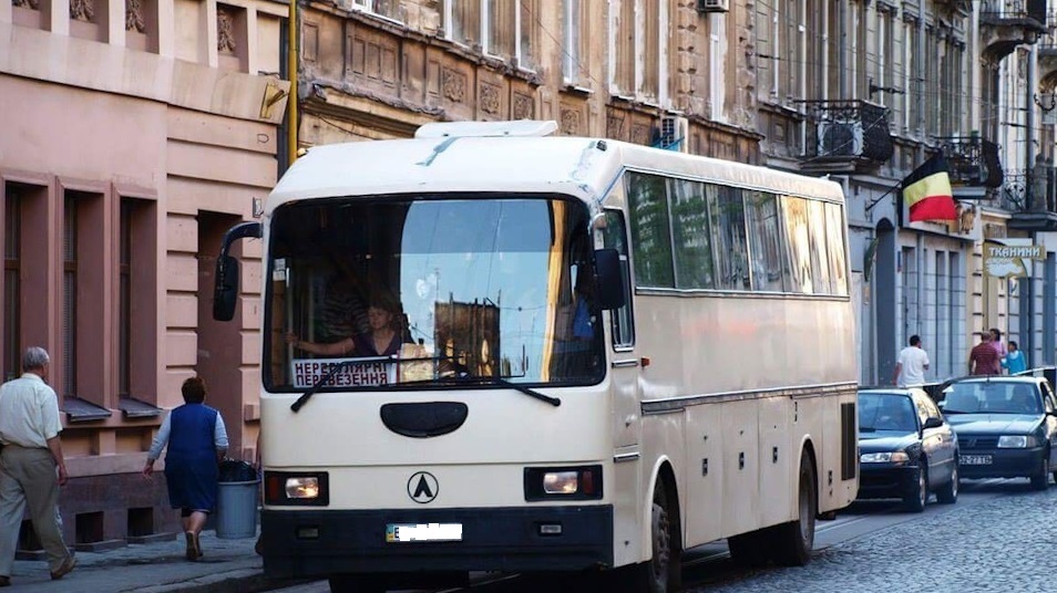 ЛАЗ-5208 на улицах Львова