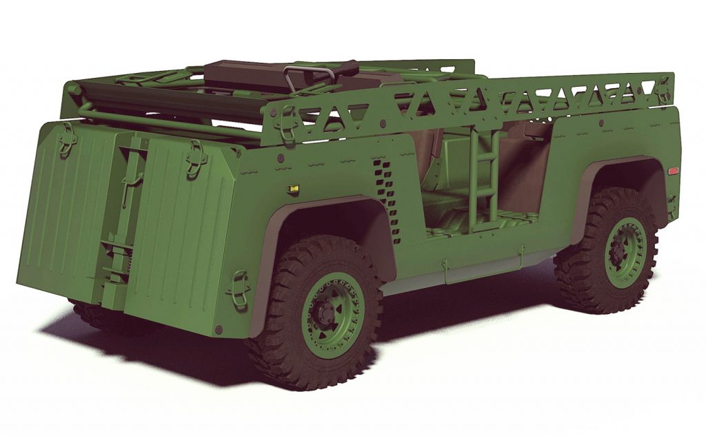 В сложенном состоянии Modular Logistics Vehicle занимает минимум мест и легко может трансопртироваться вертолетами