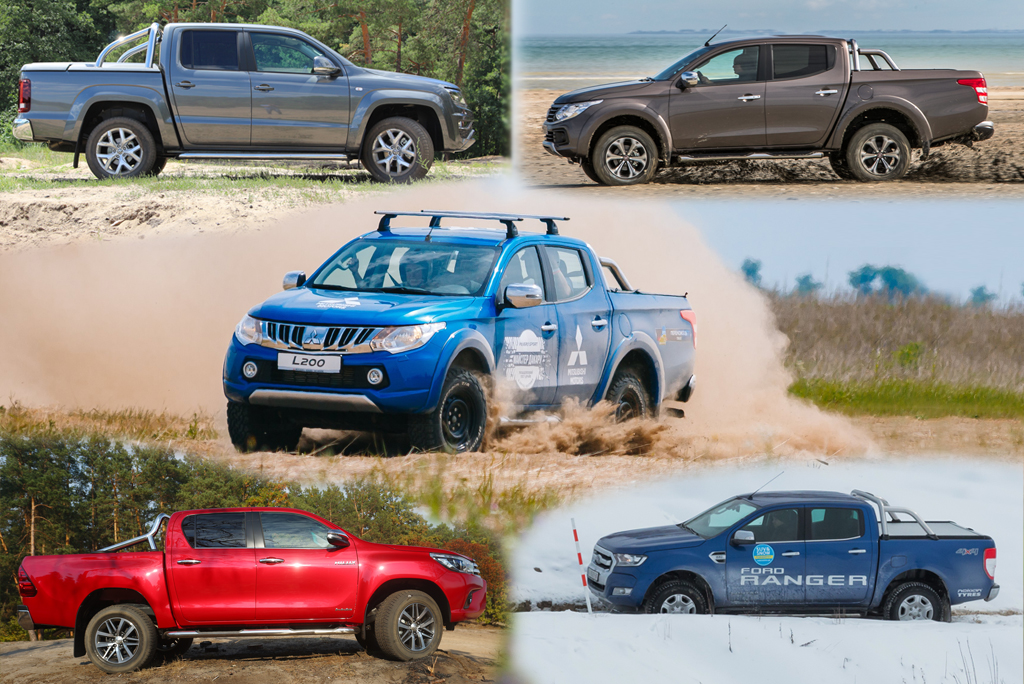 VW Amarok, Fiat Fullback, Mitsubishi L200, Toyota Hilux, Ford Ranger