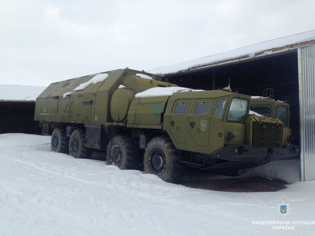 модульная дизельная электростанция РВСН 15Н1061М на гигантском МАЗ-543А (8х8)