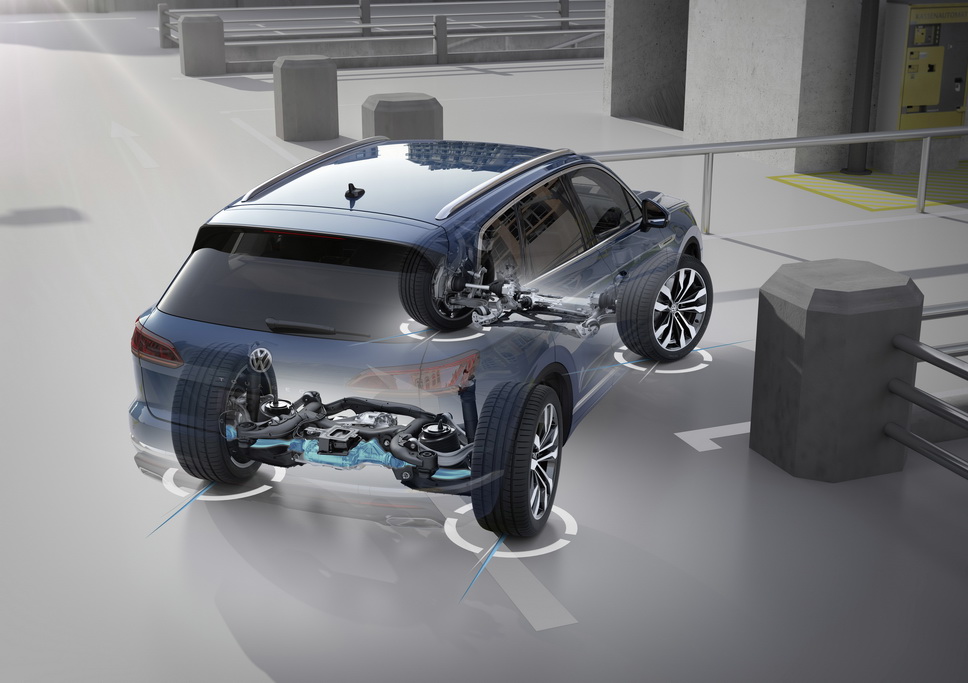 Полноуправляемое шасси Volkswagen Touareg 2018