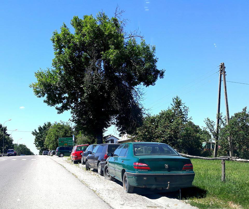 Приграничное село в Польше украинские "евробляхеры" превратили в кладбище брошенных авто 5