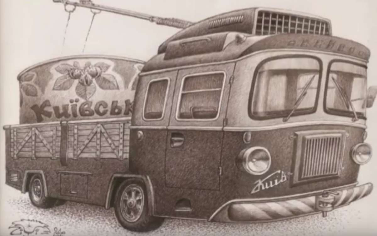 В Чернигове прошла выставка нарисованных автомобилей. Видео