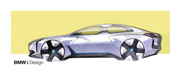 BMW flagship electric car: striking Tesla-like design and power reserve
